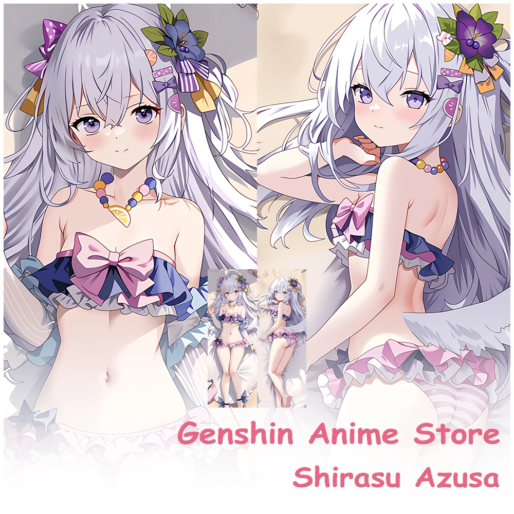 

Blue Archive Shirasu Azusa Dakimakura Pillowcase Double Side Hugging Body Pillow Case Sexy Cushion Cover Home Bedding Decor