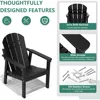 Adirondack Chair Set of 4,Weather Resistant Outdoor Adirondack Chairs Fire Pit Chair for Deck, Garden, Backyard 6