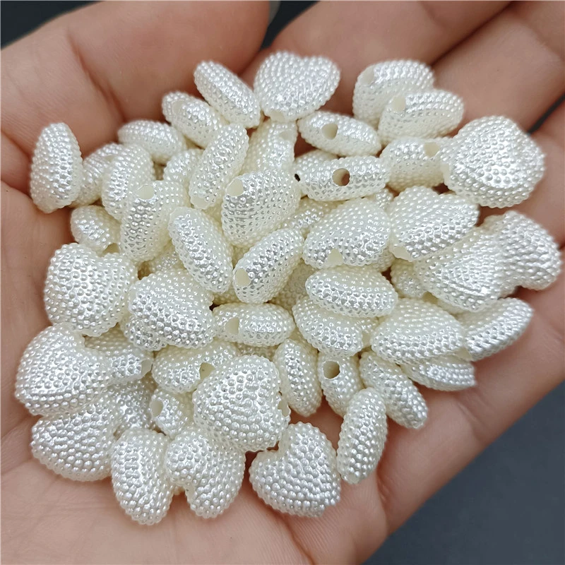5pcs/20pcs Acrylic Imitation Pearl Shell Star Heart Beads For Jewelry Making DIY Bracelet Necklace Pendant Popular Material