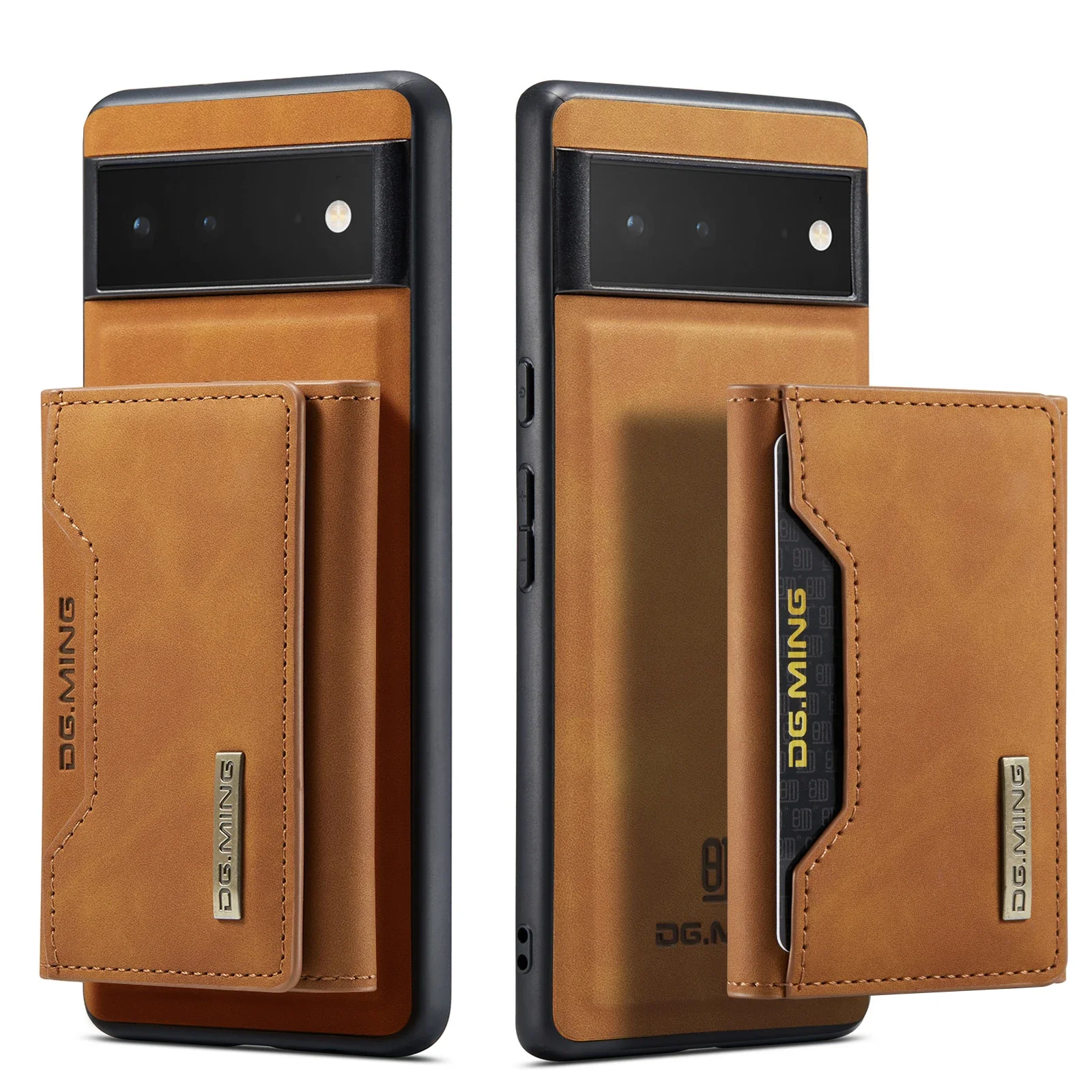 Magnetic Wallet Cards Solt Leather Case for Google Pixel 7A 8 7 Pro Pixel7 6Pro 2 In 1 Detachable Pocket Bag Folio Phone Cover