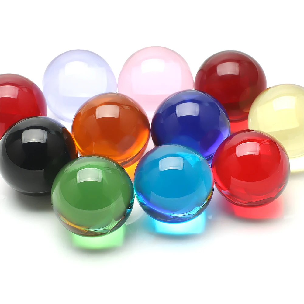 Crystal Glass Ball Beads Lens Fengshui Furnishings Chandelier For Sphere Photography Decoration Home Decor 30mm