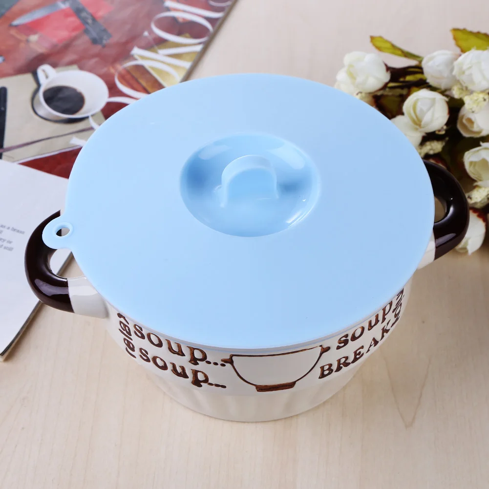 Silicone Cup Lid Anti-Dust Bowl Cover Cup Seals Drinking Cup Lid Heat Resistant Sealed Cover Drinkware Accessories
