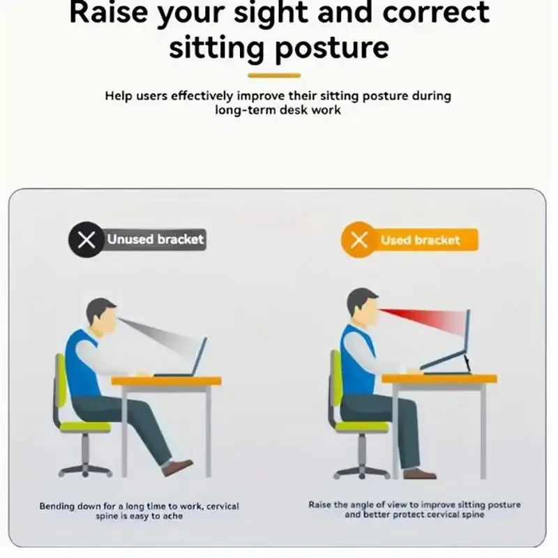 1쌍 노트북 스탠드 휴대용 발 받침대 스탠드 데스크탑 패드 베이스 소형 서스펜션 스탠드 컴퓨터 히터 노트북 액세서리