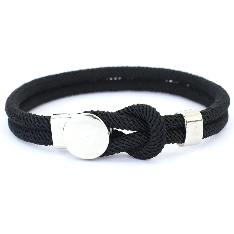 Men Red Rope Wrap Bracelet Motorcycle Riding Accessory