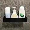 Acrylic Corner Bathroom Shelf , Bathroom Clear Floating Shower Corner Shelf No Drilling Soap and Shampoo Holder Organizer Rack 2