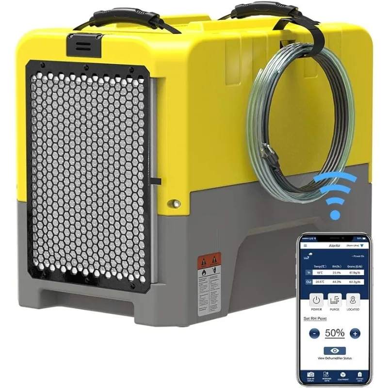 

ALORAIR 180PPD Commercial Dehumidifier for Crawl Space & Basement, Wi-Fi APP Controls with Pump, Capacity up to 85 PPD