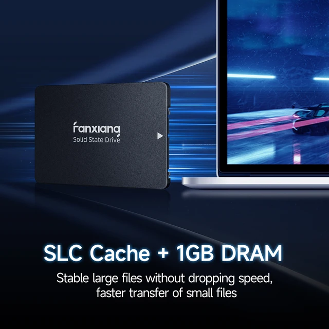 fanxiang S102 Pro Disque SSD Interne 2To 2,5, SATA III 6 GB/s, jusqu'à 560  Mo/s, Coque en Alliage d'aluminium, Cache SLC, 3D NAND TLC, Compatible avec  Ordinateur Portable et PC Bureau 