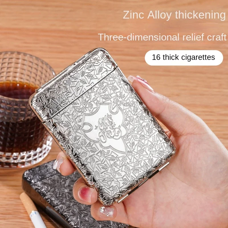 充電式メタルシガレットケース、スリーオープンシガレットケース