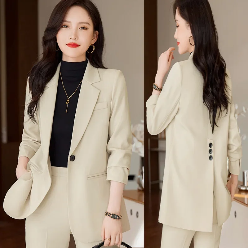 6280 Small Suit Outfit Women's Spring and Autumn New Casual Fashion Temperament Small Size Western Style Professional Tailored S