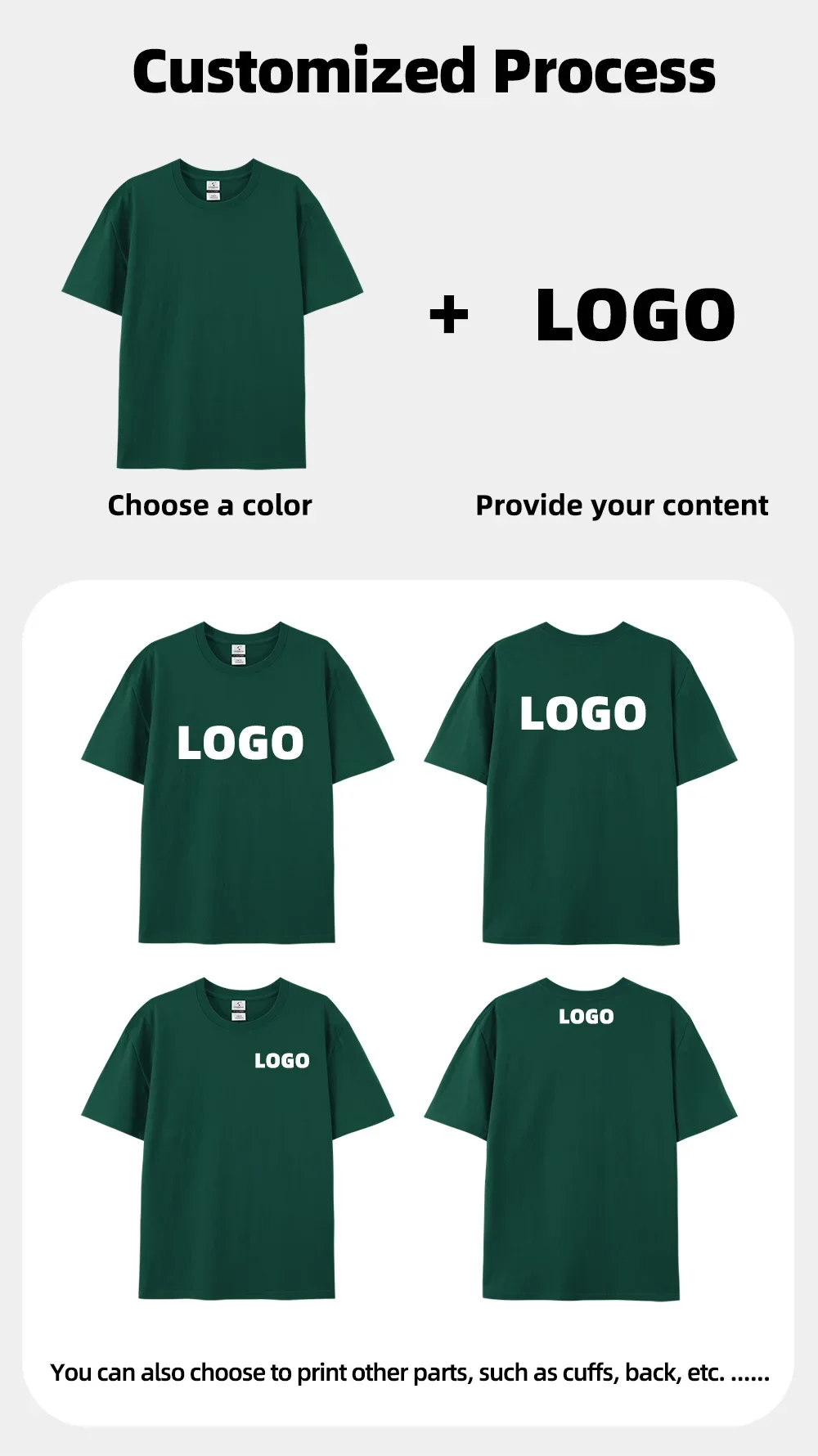 Kostenloses Logo für Damen und Herren, individuelles Bild, T-Shirts, 100 % Baumwolle, 220 g/m2, lässiges Kurzarm-T-Shirt, Enterprise-Team, kulturelle Arbeitskleidung – Detail 4