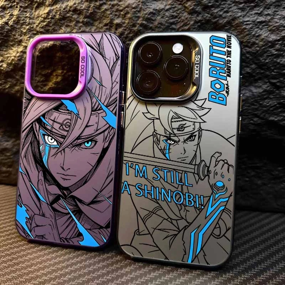 Colorful Naruto Uzumaki Boruto Silicone Phone Case Cover