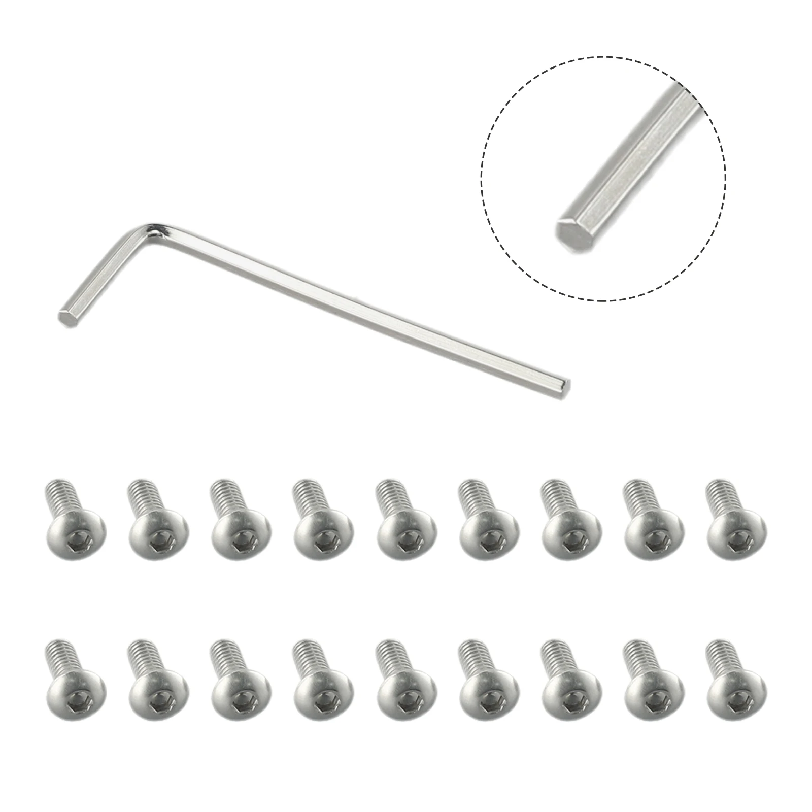 Stahlschrauben-Set mit 18 Stück für die untere Abdeckung des Elektrorollers, passend für NINEBOT Max G30, 10 x 4 mm, Ersatz-Hardware-Kit – Detail 5
