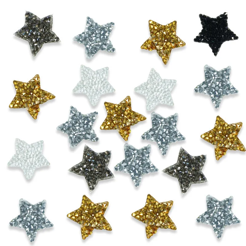Multiple Sizes Crystal Rhinestone Star Patches For Clothing Iron On Clothes  Appliques Badge Stripes Diamond Pentagram Stickers - Patches - AliExpress