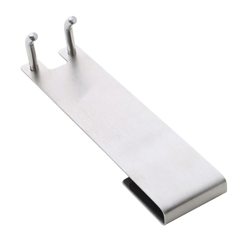 Stainless Steel Shower Hooks Glass Door Shower Hook Lightweight Bathroom Hooks Bath Screen Towel Hanger Door Multifunctional Hooks Towel Holder Shower Towel Rack
