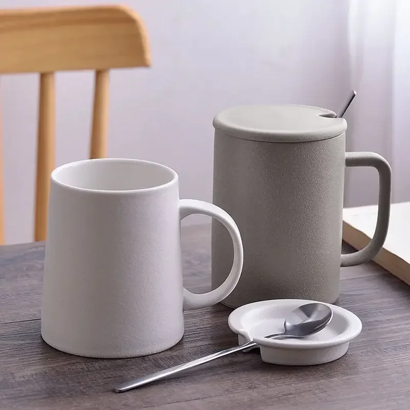 

Матовая керамическая кофейная кружка для дома и офиса, кружка для питья с ручкой, можно мыть в посудомоечной машине, кружка из фарфора, однотонная чашка для молока и чая