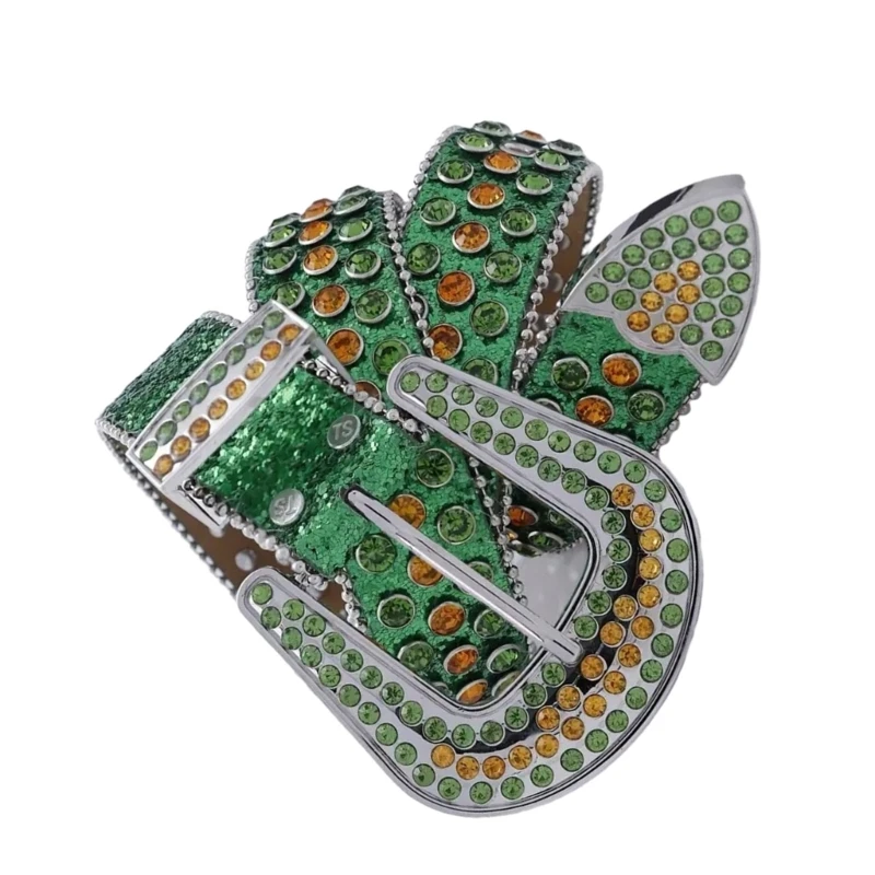 

Fashion Adult Belt Sequins Waist Belt Wear Resistant Shimmering Belt