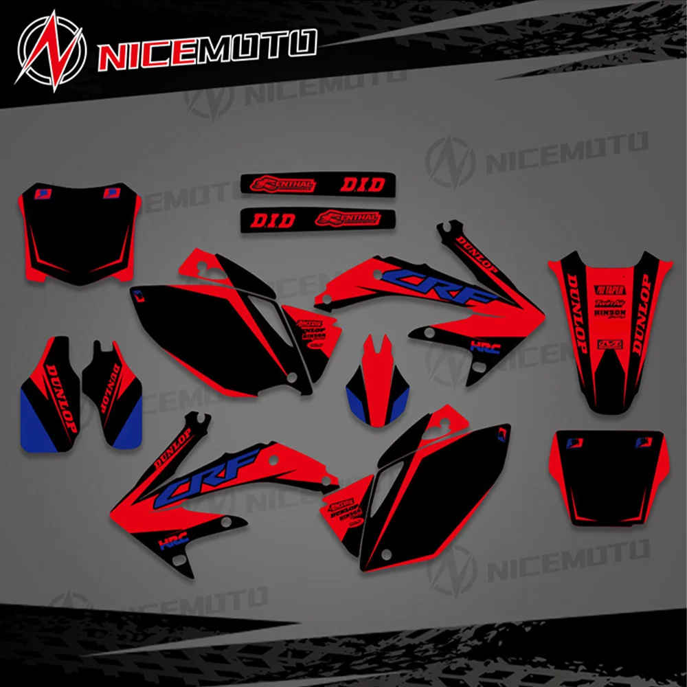 

Новый графический фон NICEMOTO для мотоцикла, наклейка и Набор стикеров для Honda CRF450 CRF450R CRF 450 R 450R 2005-2007 2008