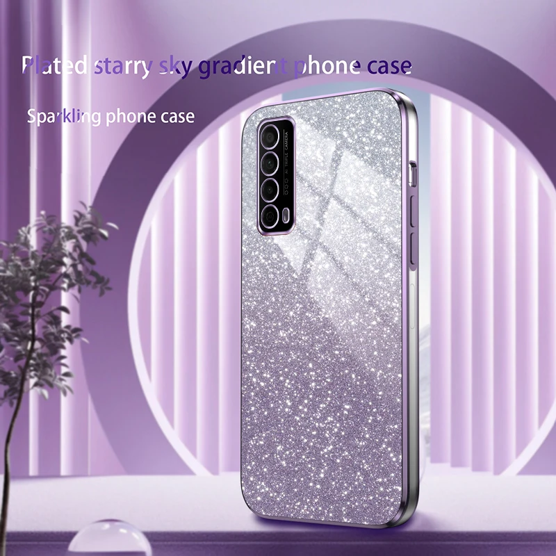 Glamorous Glitter Silicone Case with Camera Lens Protection - Soft Back Cover