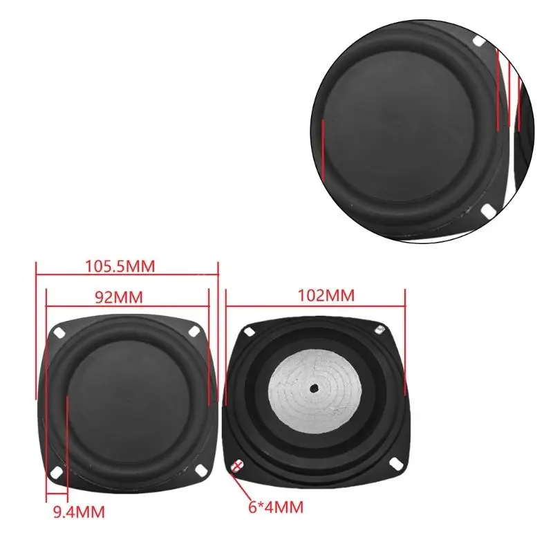 Enhanced Bass Radiator Speaker Diaphragm