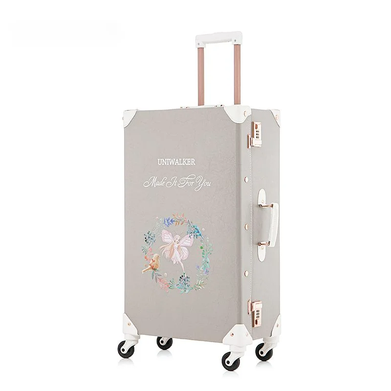 Travel Suitcase Set Universal luggage set trolley luggage bag Retro travel suitcases with wheels 20 inch Cabin Rolling Luggage