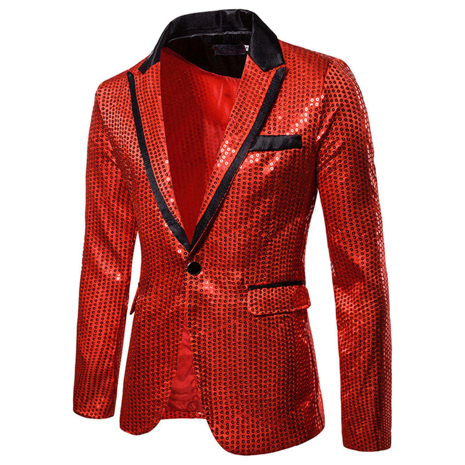Shiny Shawl Collar Sequins Blazer Jacket for Men Night Club Party Graduation Men Suit Blazer Homme Costume Stage Wear for Singer 3