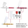 7cc 9cc 20cc 40cc Airbrush Detachable Fluid Cup For Gravity Feed Paint Spary Gun Air Brush Accessories Easy Clean 2