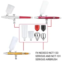 7cc 9cc 20cc 40cc Airbrush Detachable Fluid Cup For Gravity Feed Paint Spary Gun Air Brush Accessories Easy Clean 2