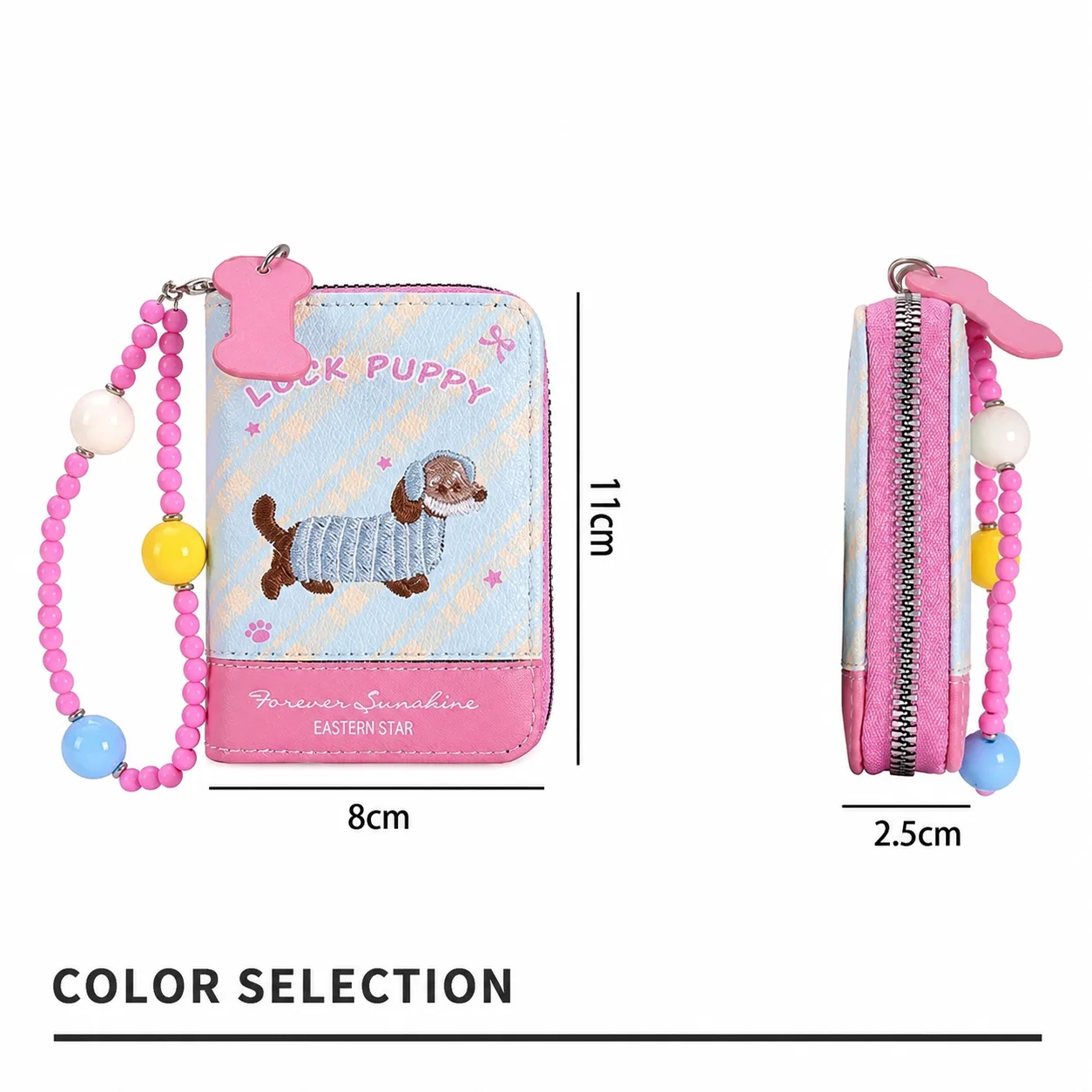 Portafoglio da Donna, Portafoglio Bi-Fold, Portamonete, Portafoglio Corto per Shopping e Uscite Quotidiane per Ragazze Adolescenti - immagine 5