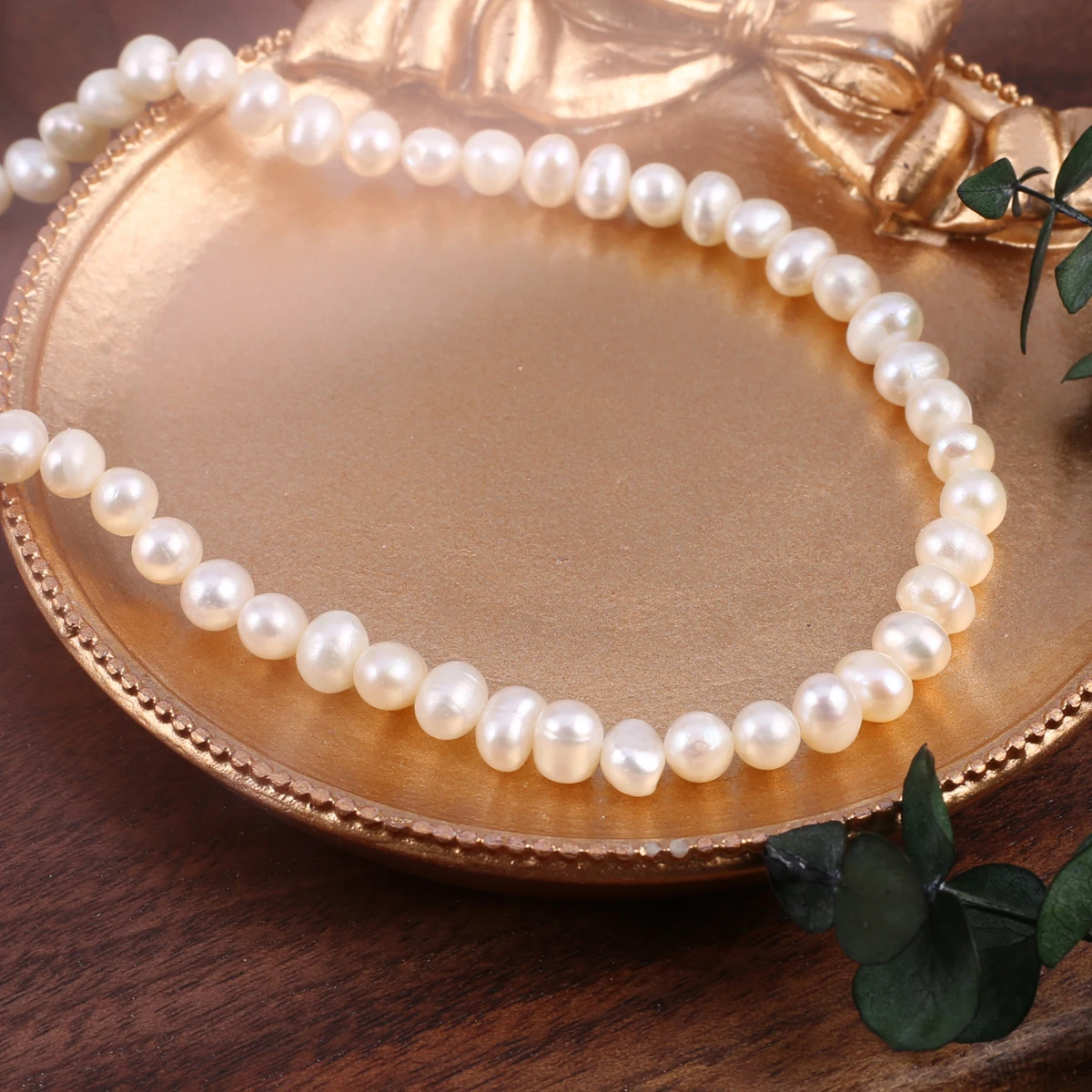 Natural 4-5mm White Freshwater Pearl Potato Shape Bead Loose Spacer Bead for Jewelry Making Supplies Charm DIY Necklace Bracelet