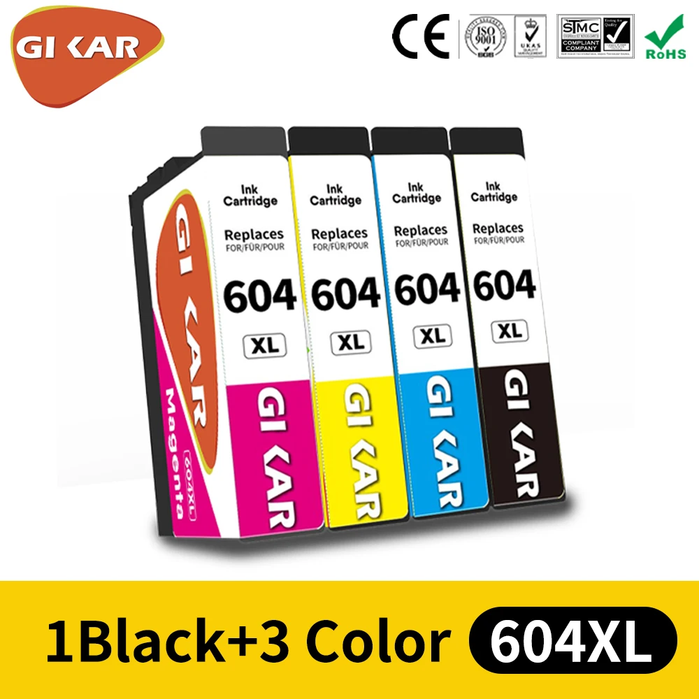 Cartouche d'encre T604XL 604 BK CMY, pour imprimante Epson XP-2200 2205  3200 3205 4200 4205 WF-2910 2935 2930 2950DWF - AliExpress