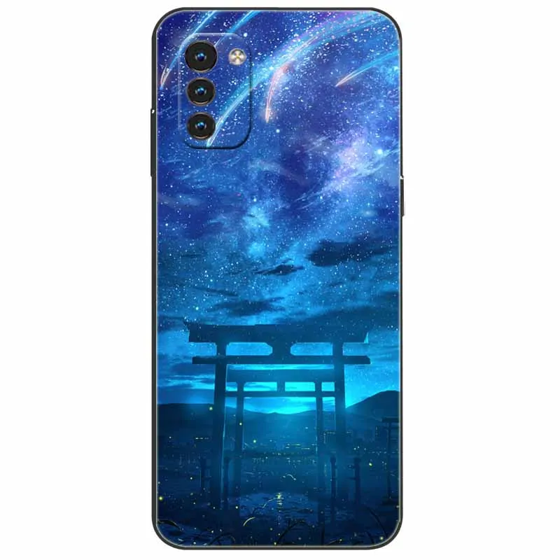 Stylish Painted Silicone Protective Case - Black with Cute Design