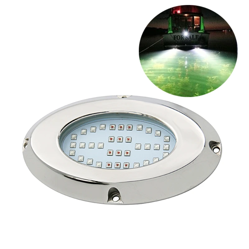 Boat Accessories Marine DC12V 24V 60W 120W 240W Anticorrosion Yacht Swimming Pool Lamp LED Underwater Yacht Light Outdoor Lights rgb led pool lights ip68 waterproof dc12v 9w 12w outdoor indoor underwater light fountain landscape light piscina luz spotlight