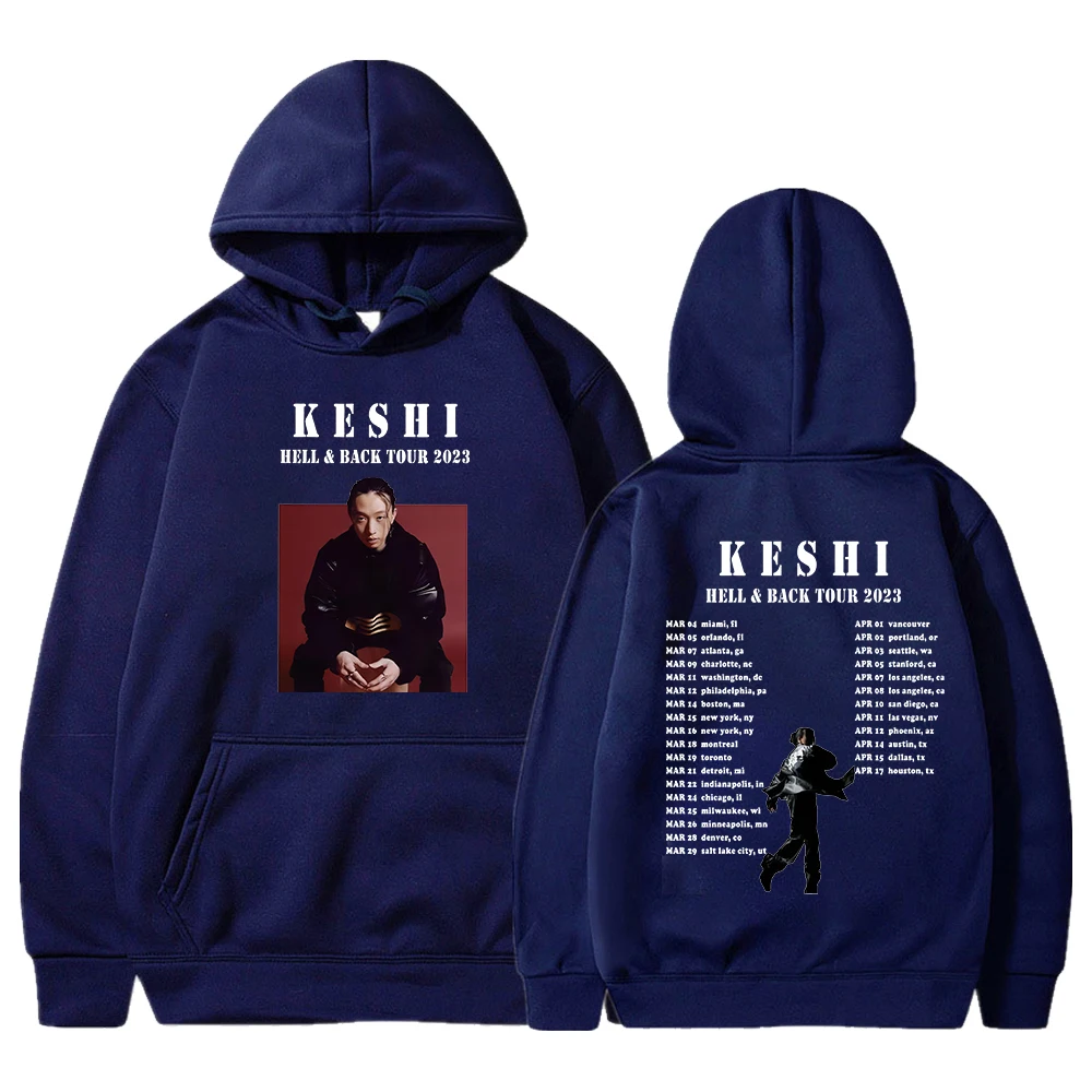 Keshi Merch Hell & Black Tour Hoodie Long Sleeve Sweatshirt Harajuku Streetwear Women Men's Clothes