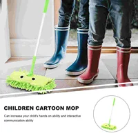 Toy Mop Mini Kids Children Plaything Toddler Clean Pretend Plastic Baby 2