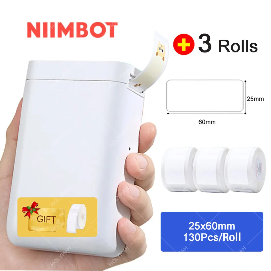 Label Maker NiiMbot D101 Portable Wireless Connection Label Printer Tape for Phone Tablet Easy to Use Office Home Organization mini thermal printer bluetooth Printers