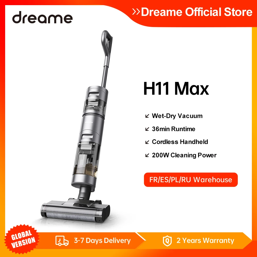 Dreame H11 Max 10000pa Wireless Wet Dry Smart Vertical Vacuum Cleaner