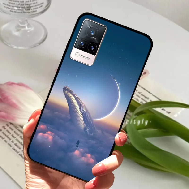 Soft Silicone Phone TPU Coque Cover for Vivo V21 Series - Protective s Shell