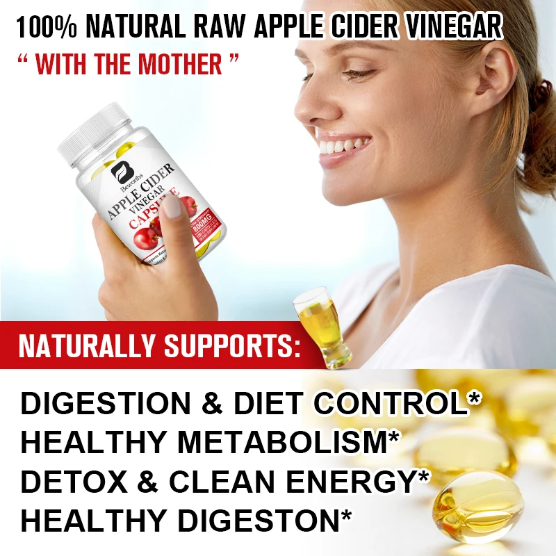 BEWORTHS Apple Cider Vinegar Capsules for Men and Women