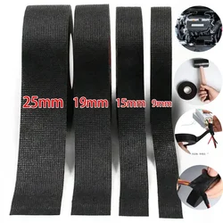 High - Performance Heat - Resistant Automotive Fabric Tape - Waterproof & Soundproof Insulating Solution for 10M -(1 roll) (Black)
