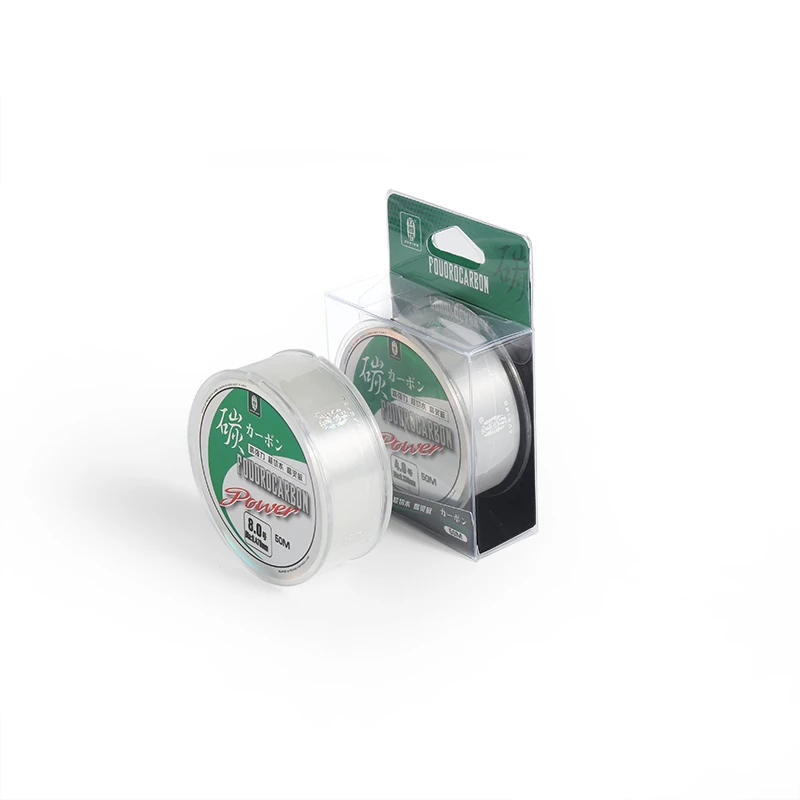 Ligne fluorocarbone ZUKIBO 50M 100% vrai japonaise leader transparent pêche fine