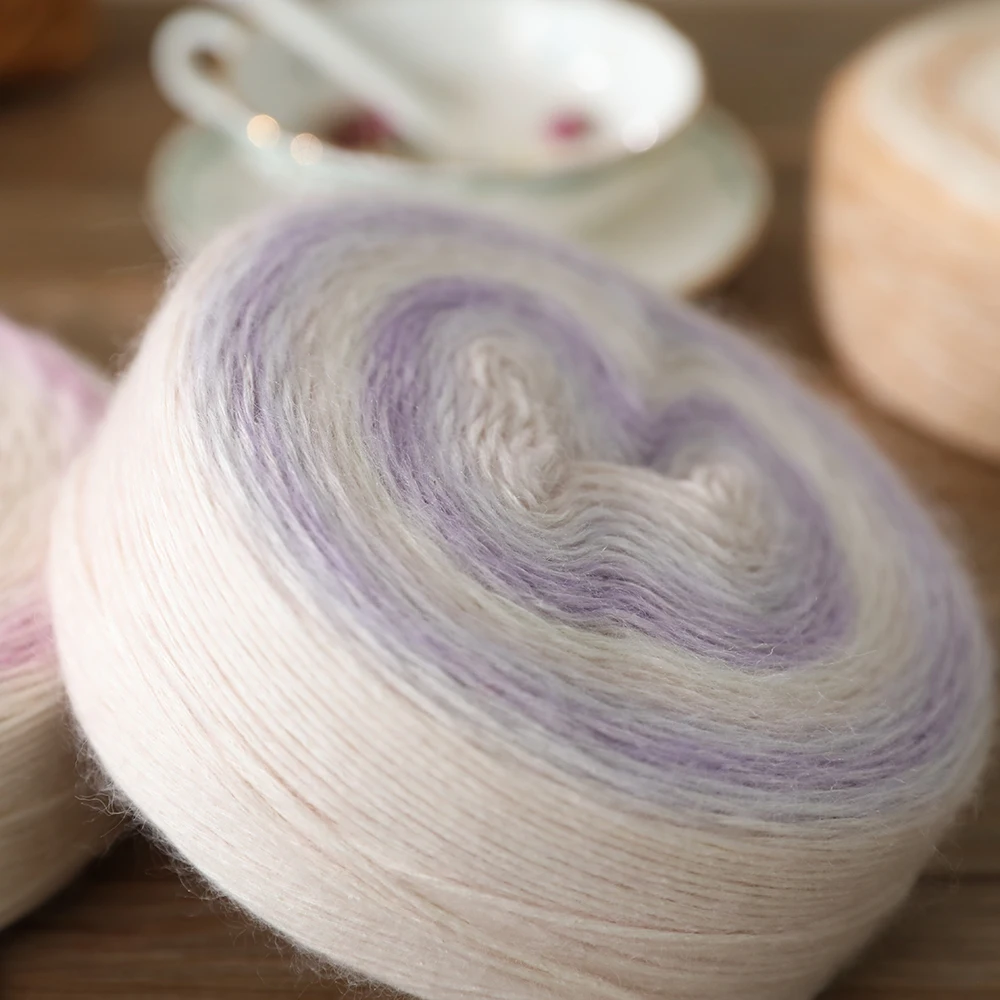 SHIKE Gradient Cotton Yarn Autumn And Winter Hand Knitting Wool Line Crochet Sweater Shawl Clothing DIY 150g/Ball 4