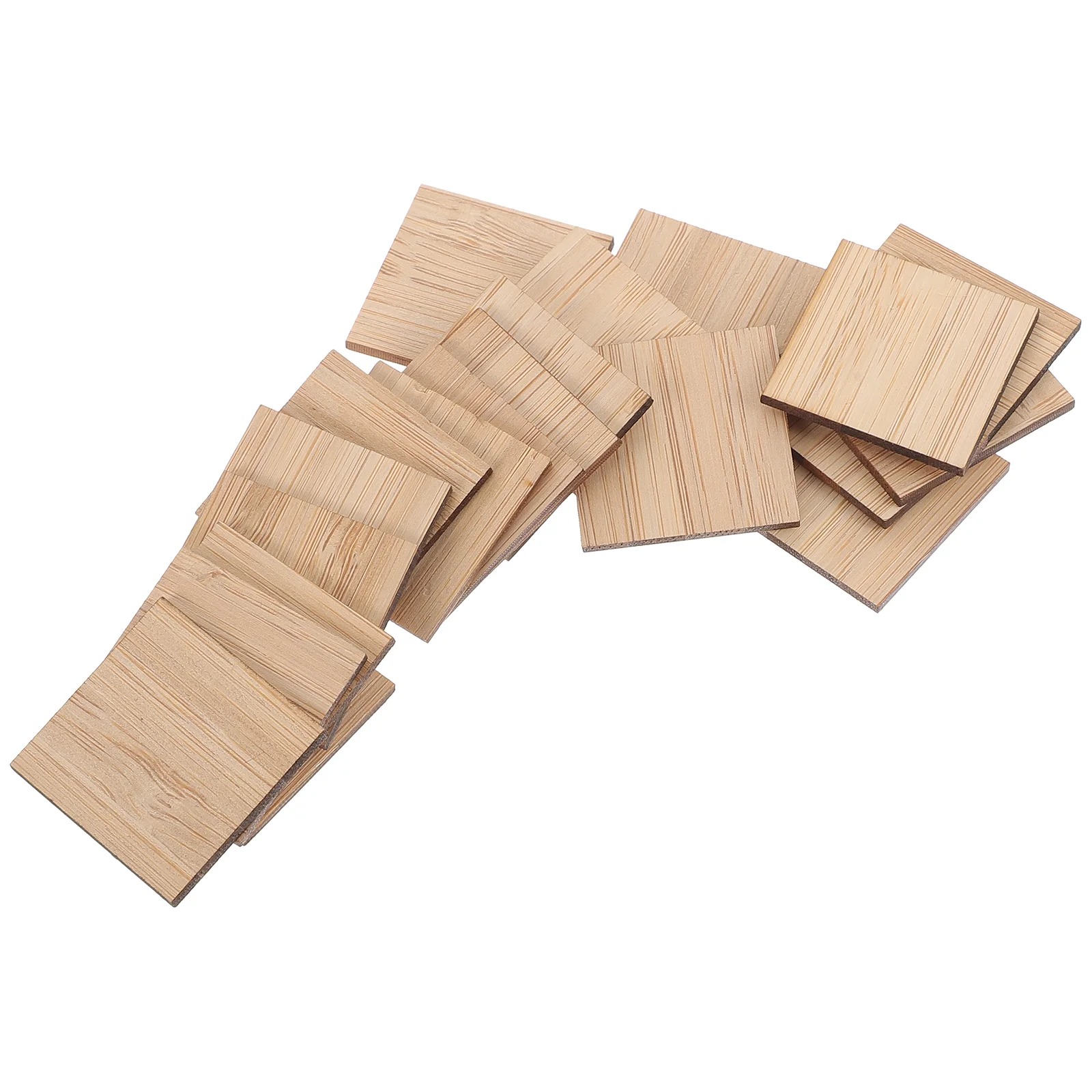 

Wooden DIY Crafts for Kids: Unfinished Wood Sheets, Pieces, and Cutouts for Painting and Staining - 20 Pieces, 5cm Each