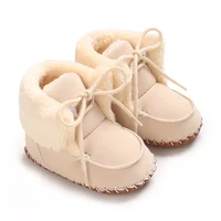 Autumn and Winter Baby Plush Thick Warm Cotton Shoes 0-18 Months Soft Soled Comfortable Non Slip Boots 5