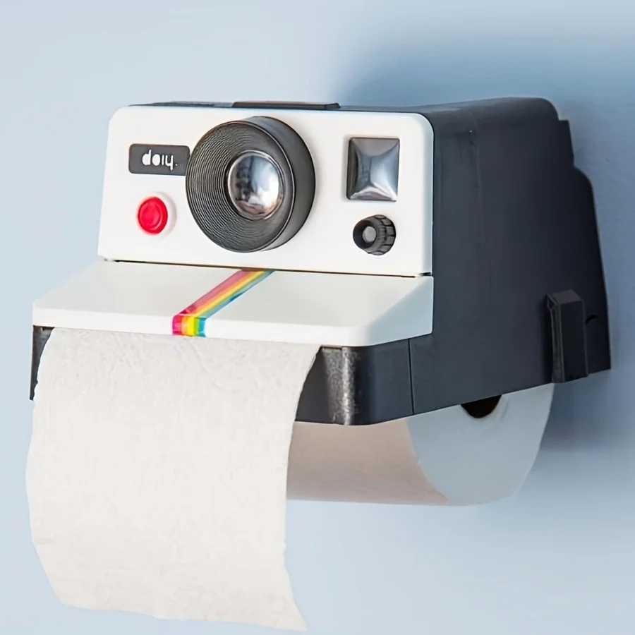 1Pcs Retro Film Camera Shape Creative Tissue Box Bathroom Toilet Roll Paper Holder Home Decoration