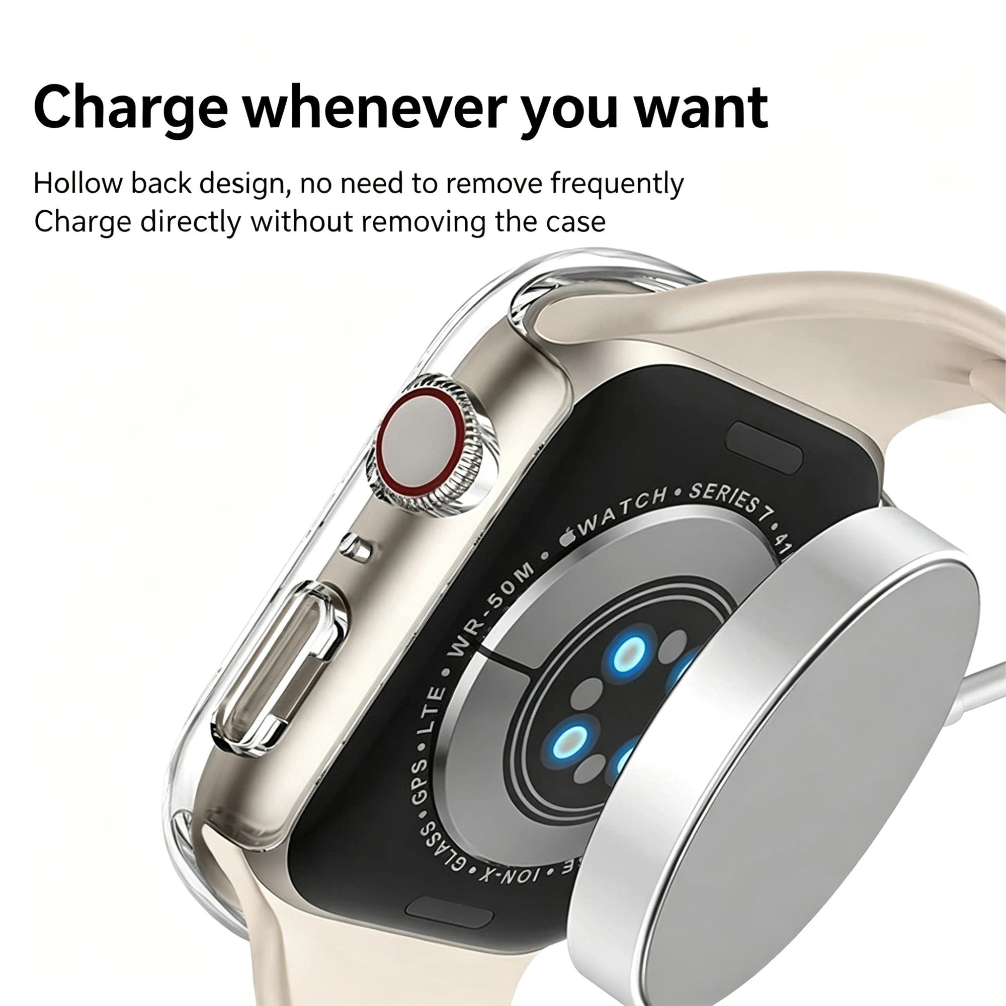 Durable Protective Bumper Case for Apple Watch - Premium PC Shield & Accessories Cover