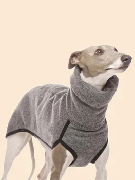 Ropa de galgo, abrigo de invierno para perros, pijamas, mono, cuello alto, ropa elástica para galgo, ropa para mascotas, abrigo, traje para mediano, Lar 1