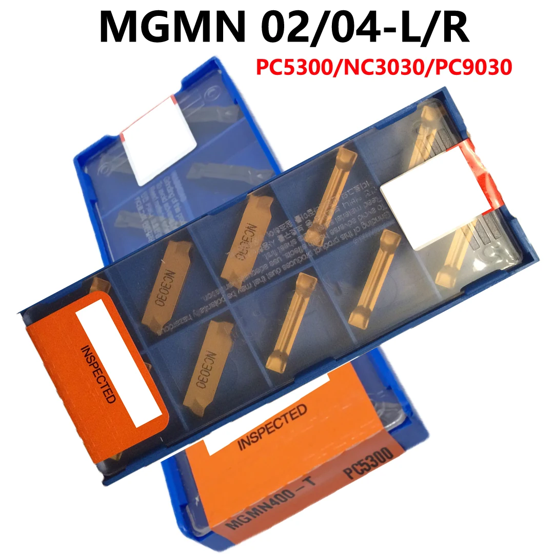 오리지널 카바이드 인서트 MGMN300-02 MGMN 200 MGMN200 MGMN300 MGMN400 MGMN500 -02-04-R-L PC5300 NC3030 NC3020 그루빙 홀더용