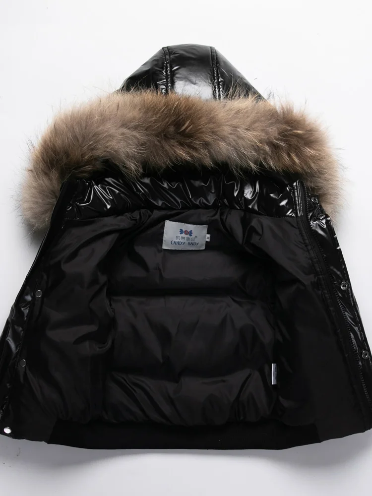 Hot selling Winter Children's white duck down Jacket Boys and Girls' parka Coat fashionable thick top 1-10T