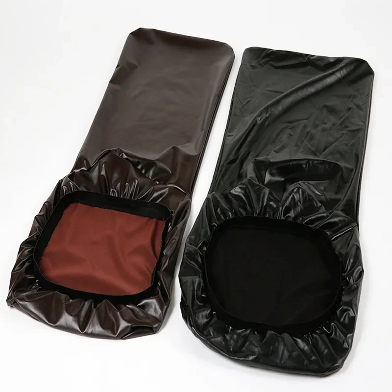 Jusmate Fundas Para Sillas De Comedor, De Piel Sintética Sólida, Impermeable, A Prueba De Aceite, Elásticas, Fundas Protectoras Para Sillas De Comedor (negro, Paquete De 4