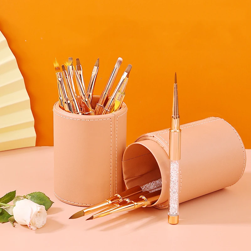 Rose Gold Diamond Nail Art Brush Set